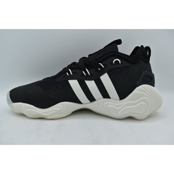 Adidas Mens Size 9 Trae Young 3 Black White Carbon Basketball Shoes Sneakers - Picture 7 of 11